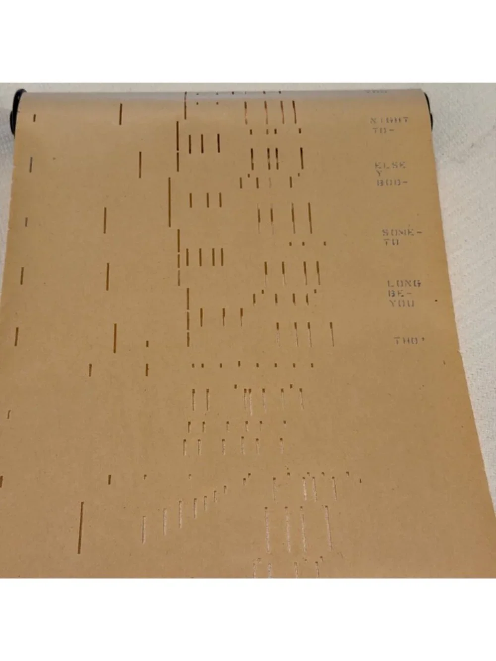 Vintage Player Piano Roll Crafting Vintage Player Piano Roll Junk Journaling 3